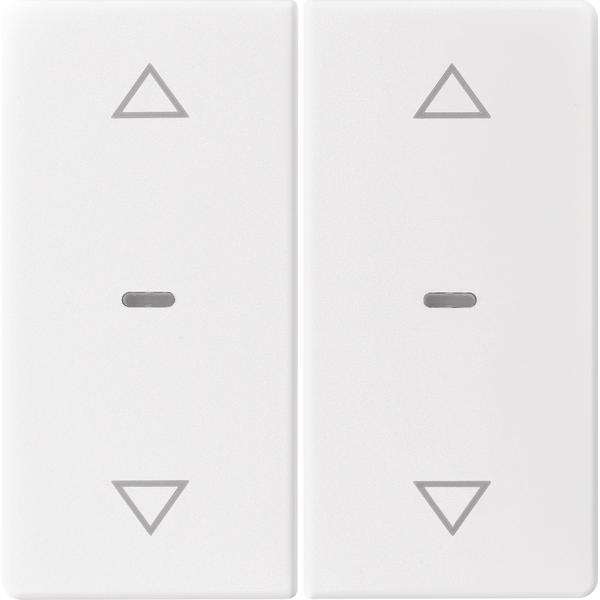 Berker, Zubehör Schalterprogramm, Abdeckung Tastsensor-Modul 80961329 2-Fach polarweiss Q.1 Q.3 Q.7 Q.9KNX Abdeckung/Bed...
