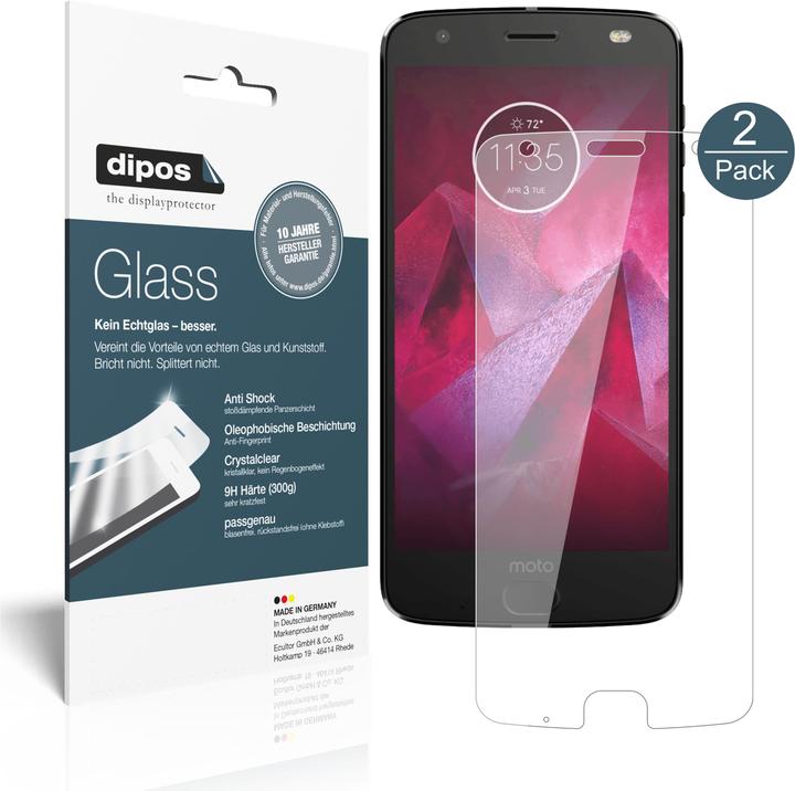 Produktbild Dipos Displayschutz Anti-Shock (1 Stück, Motorola Moto Z2 Play)