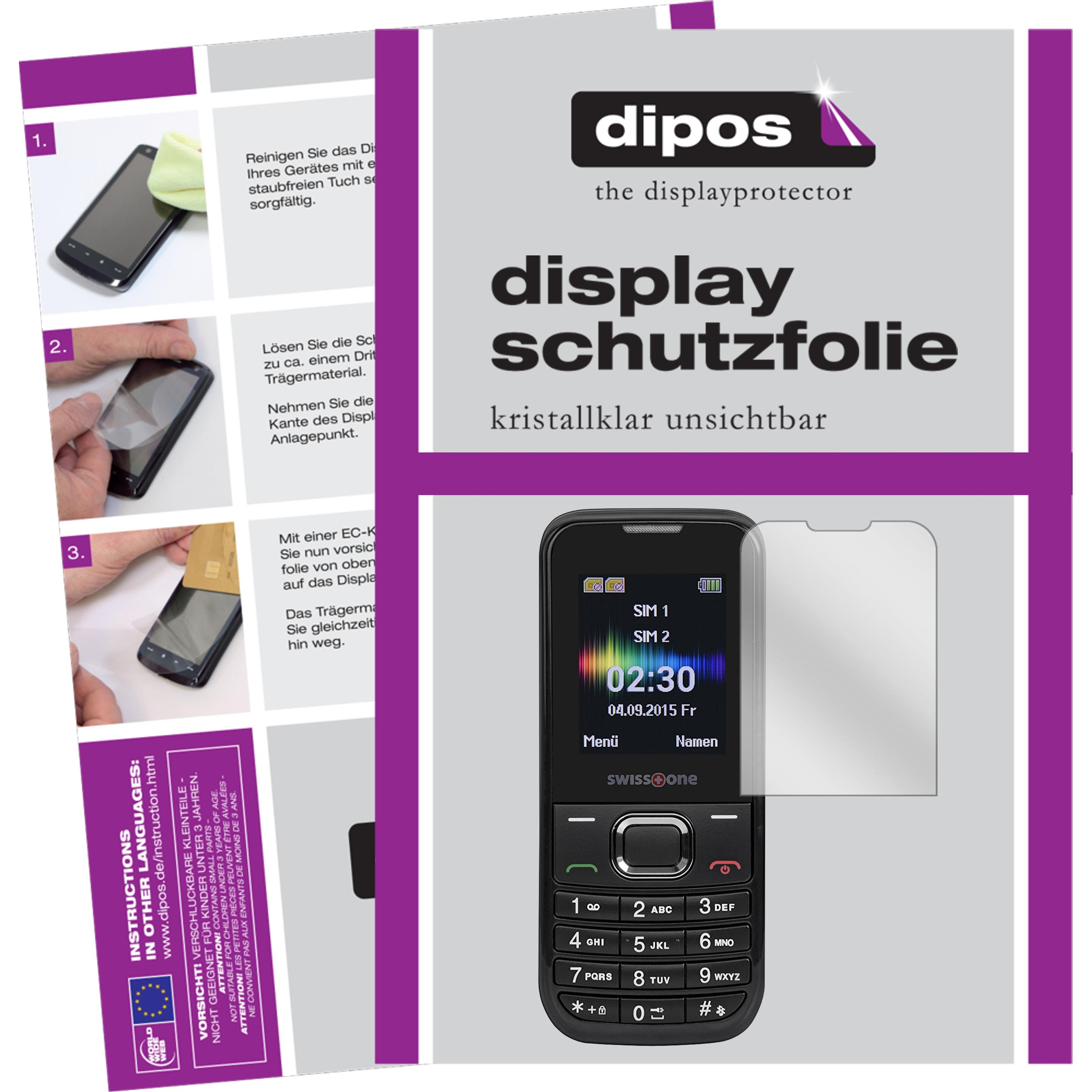 Thumbnail - Dipos Displayschutzfolie Crystalclear (2 Stück, Swisstone SC 230), Smartphone Schutzfolie, Transparent