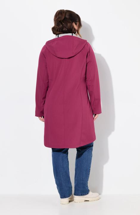 Produktbild Ulla Popken HYPRAR Softshell-Longjacke, wasserabweisend, Kapuze (46, 48)