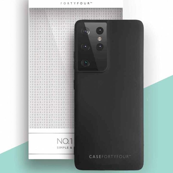 Immagine prodotto Case FortyFour Coperchio in silicone No.1 nero (Samsung Galaxy S21 Ultra)