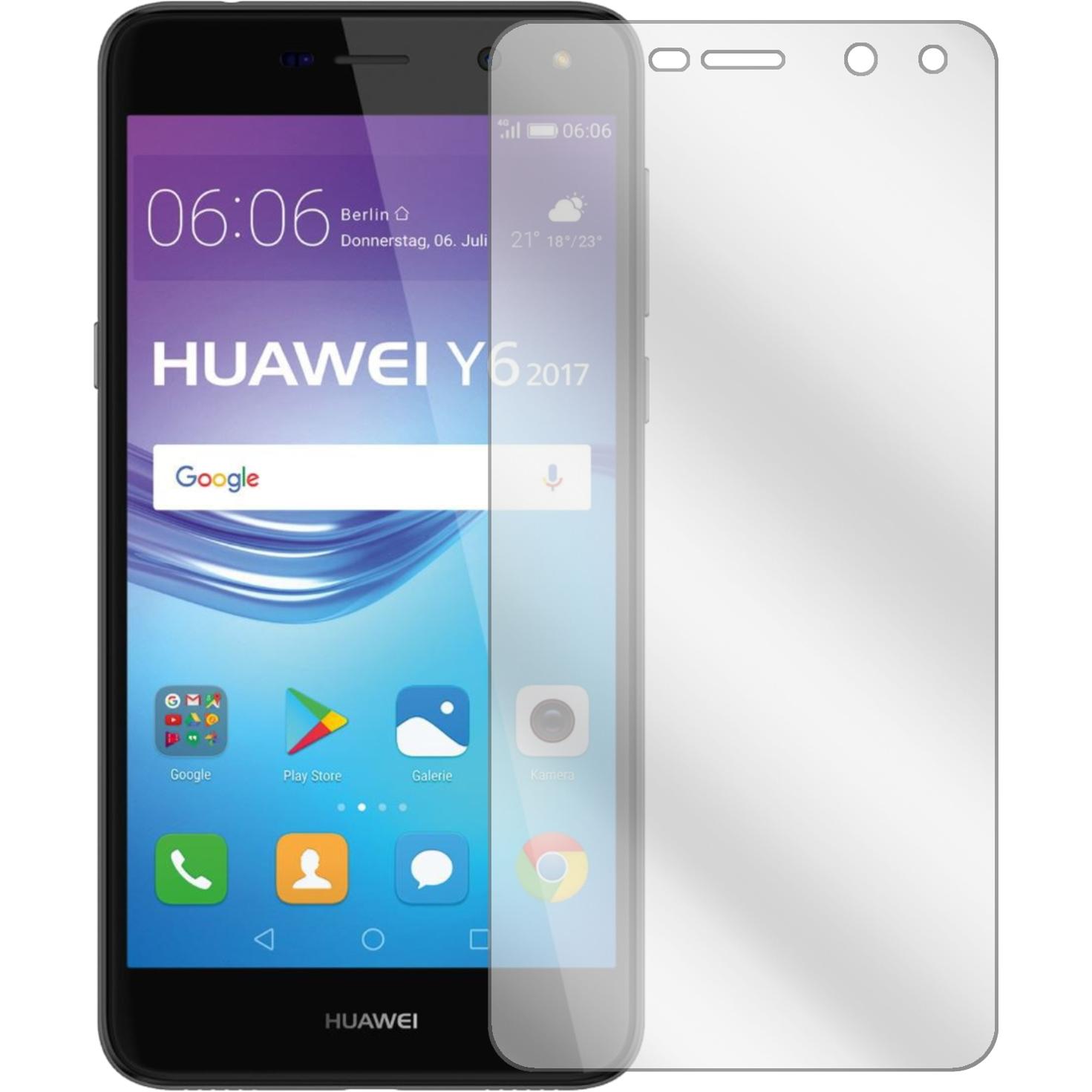 Thumbnail - Dipos Displayschutzfolie Crystalclear (2 Stück, Huawei Y6 (2017)), Smartphone Schutzfolie, Transparent