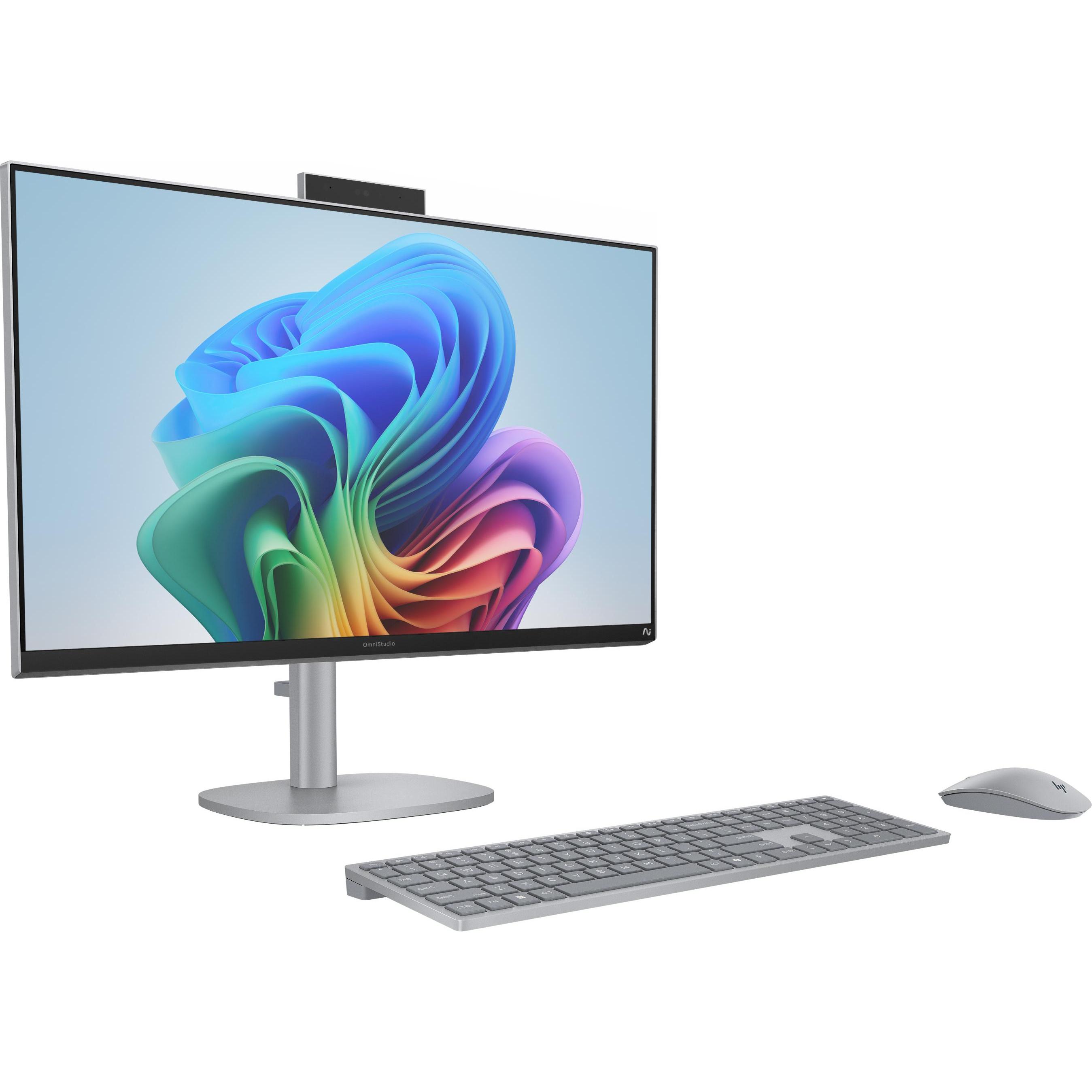 HP OmniStudio X NGAI 27-cs1470ng (1000 GB, 32 GB, Intel Core Ultra 7 258V), PC, Silber