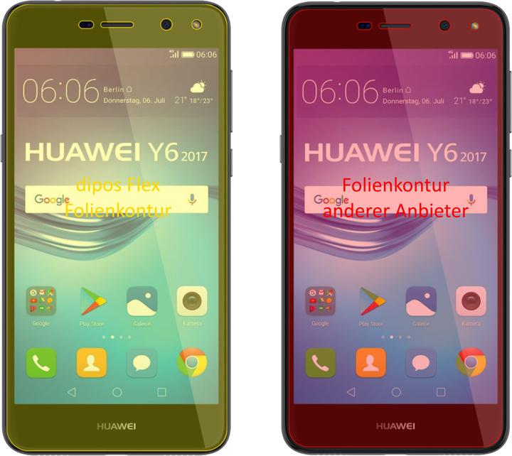 Immagine prodotto Dipos Pellicola Protettiva Full-Cover 3D (3 pz., Huawei Y6 (2017))