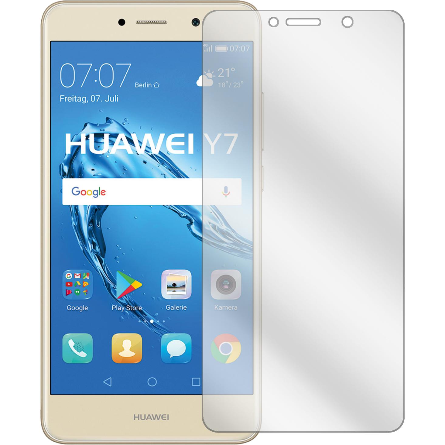 Thumbnail - Dipos Displayschutzfolie Crystalclear (2 Stück, Huawei Y7 (2017)), Smartphone Schutzfolie, Transparent