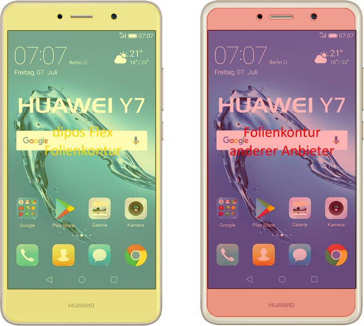 Actual product image Dipos Screen Protector Full-Cover 3D (3 pcs., Huawei Y7 (2017))