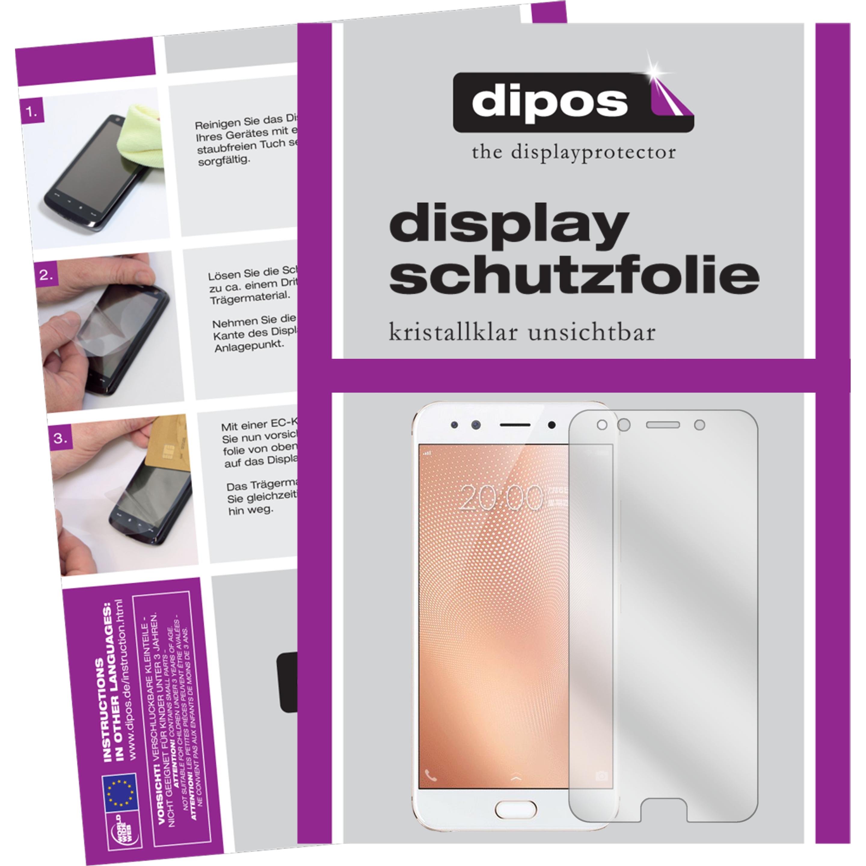 Dipos Displayschutzfolie Crystalclear (6 Stück, Vivo X9s Plus), Smartphone Schutzfolie, Transparent