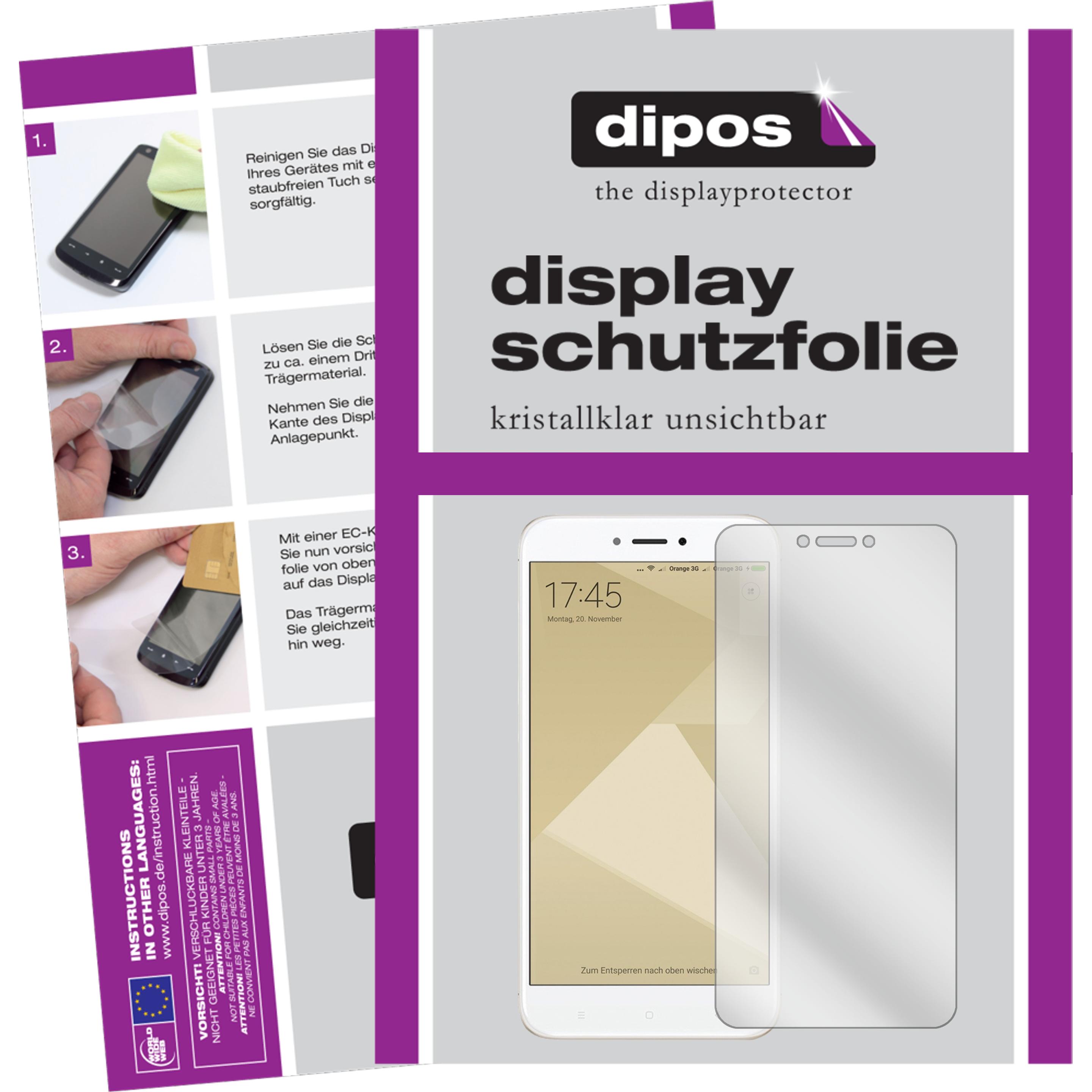 Thumbnail - Dipos Displayschutzfolie Crystalclear (6 Stück, Xiaomi Redmi 4X), Smartphone Schutzfolie, Transparent