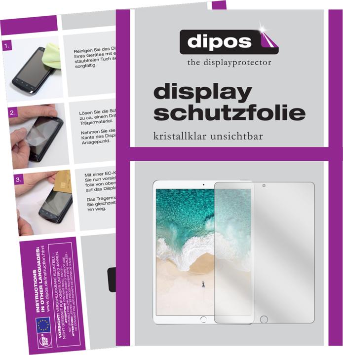 Produktbild Dipos Displayschutzfolie Crystalclear (2 Stück, Apple iPad Pro 10,5 Zoll)