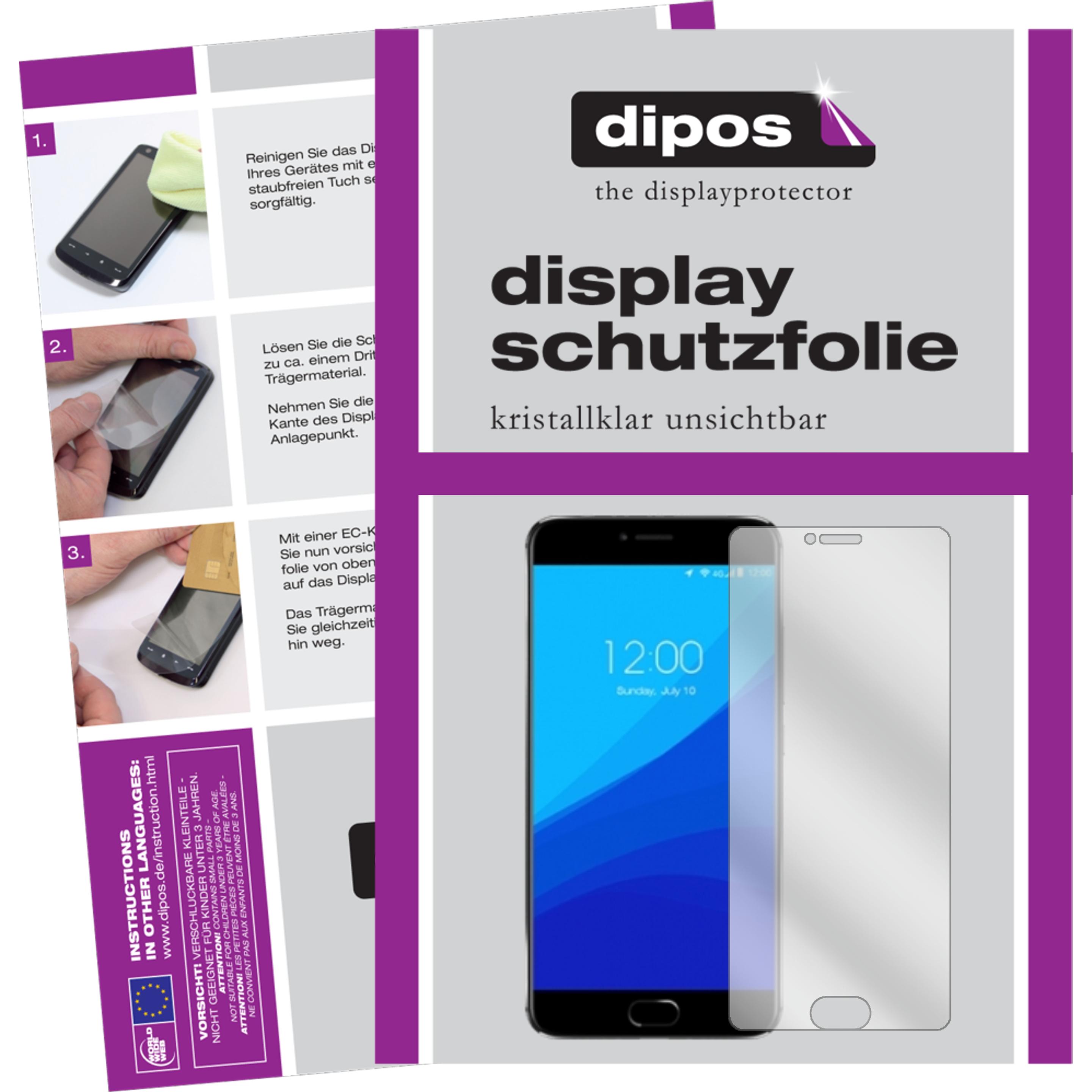 Dipos Displayschutzfolie Crystalclear (2 Stück, Sony Xperia Z1), Smartphone Schutzfolie, Transparent