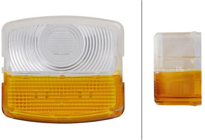 Produktbild Hella 2 Lichtscheiben Blinkleuchten Halogen für CLAAS