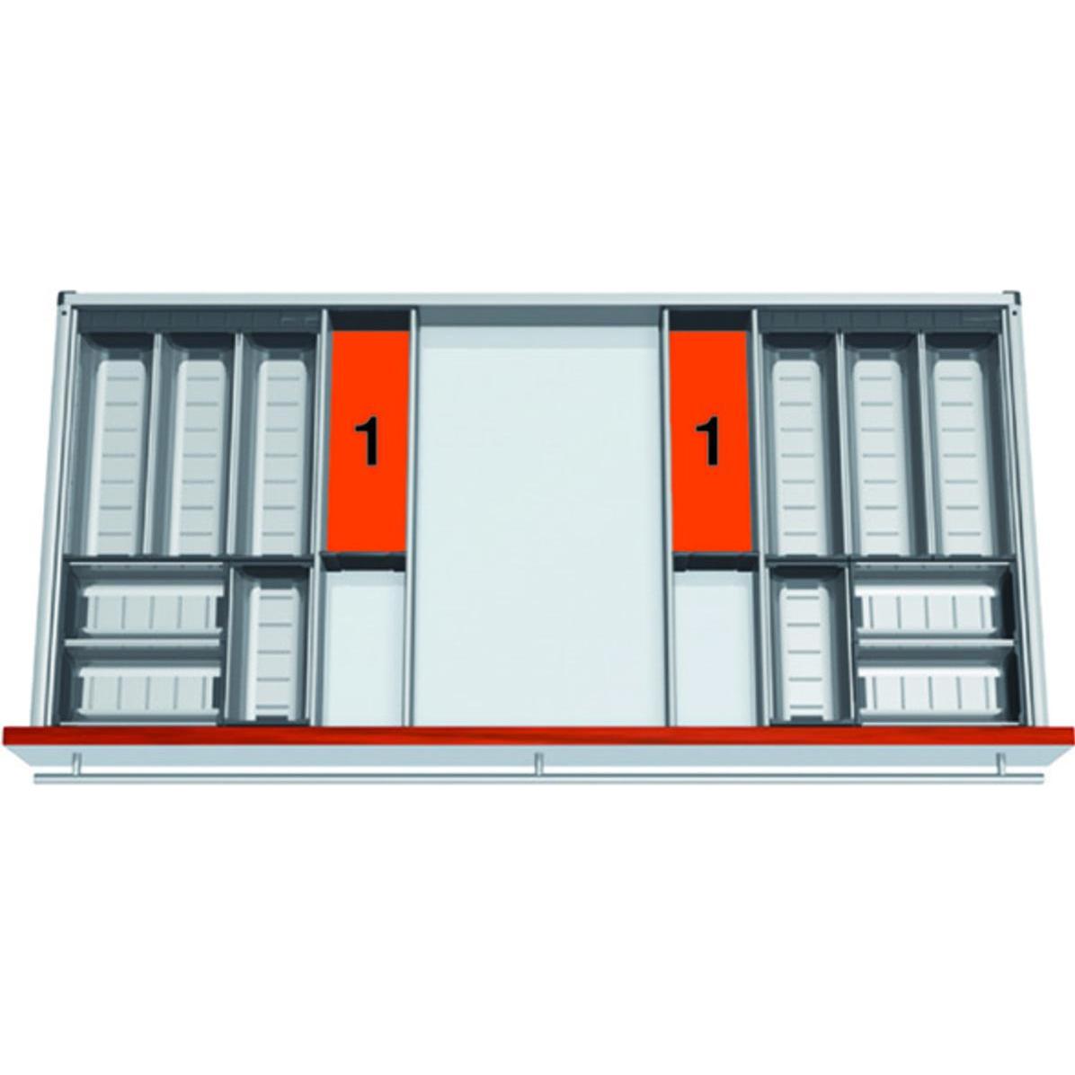 Blum Schalen-Set ORGA-LINE für TANDEMBOX antaro, Besteckkasten, Grau