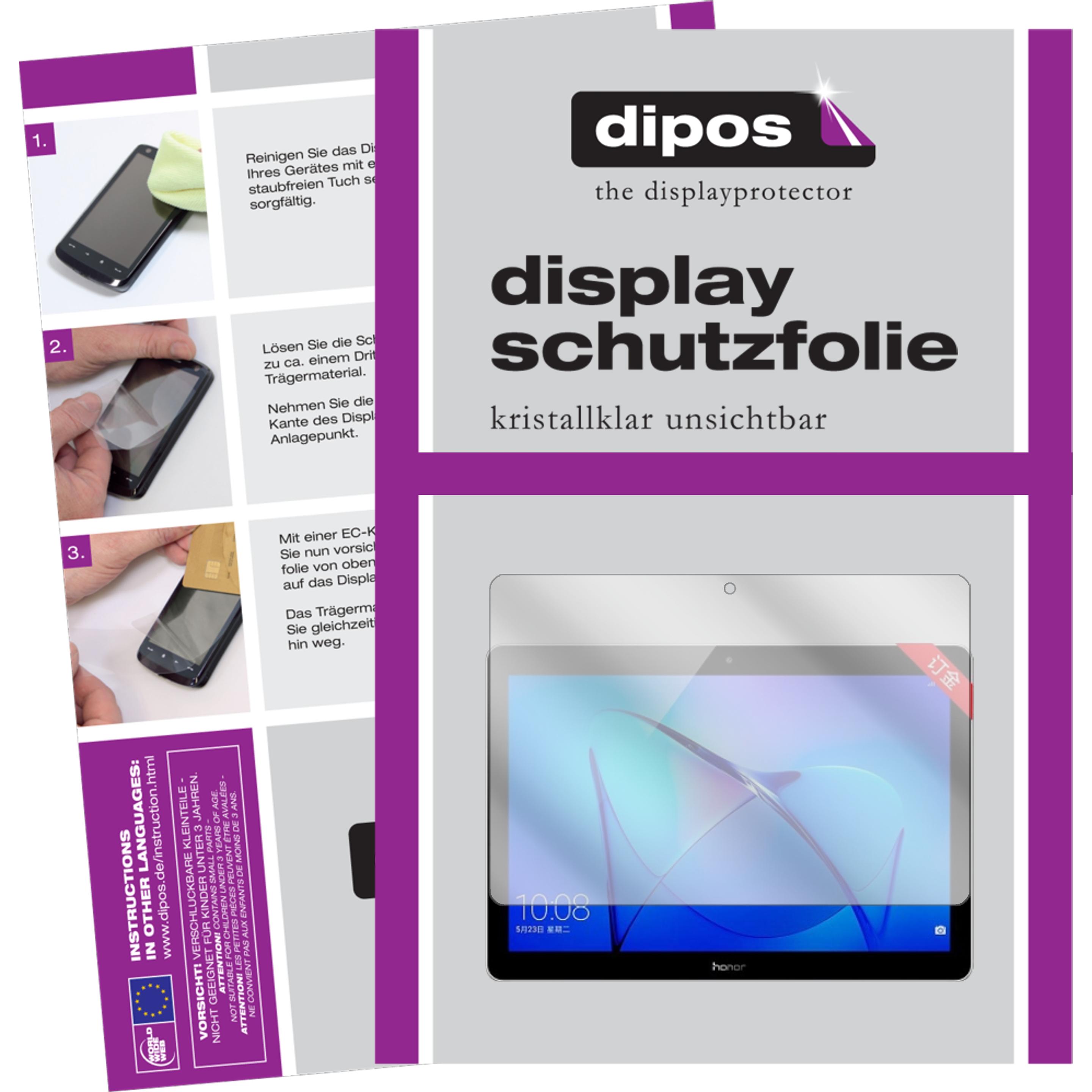 Dipos Displayschutzfolie Crystalclear (2 Stück, Honor Play Pad 2 9.6), Tablet Schutzfolie