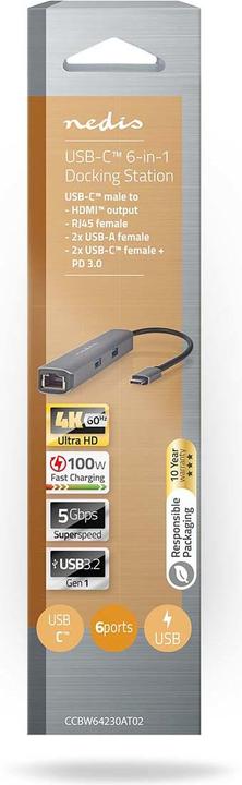 Produktbild Nedis CCBW64230AT02 (USB-C, 6 Ports)