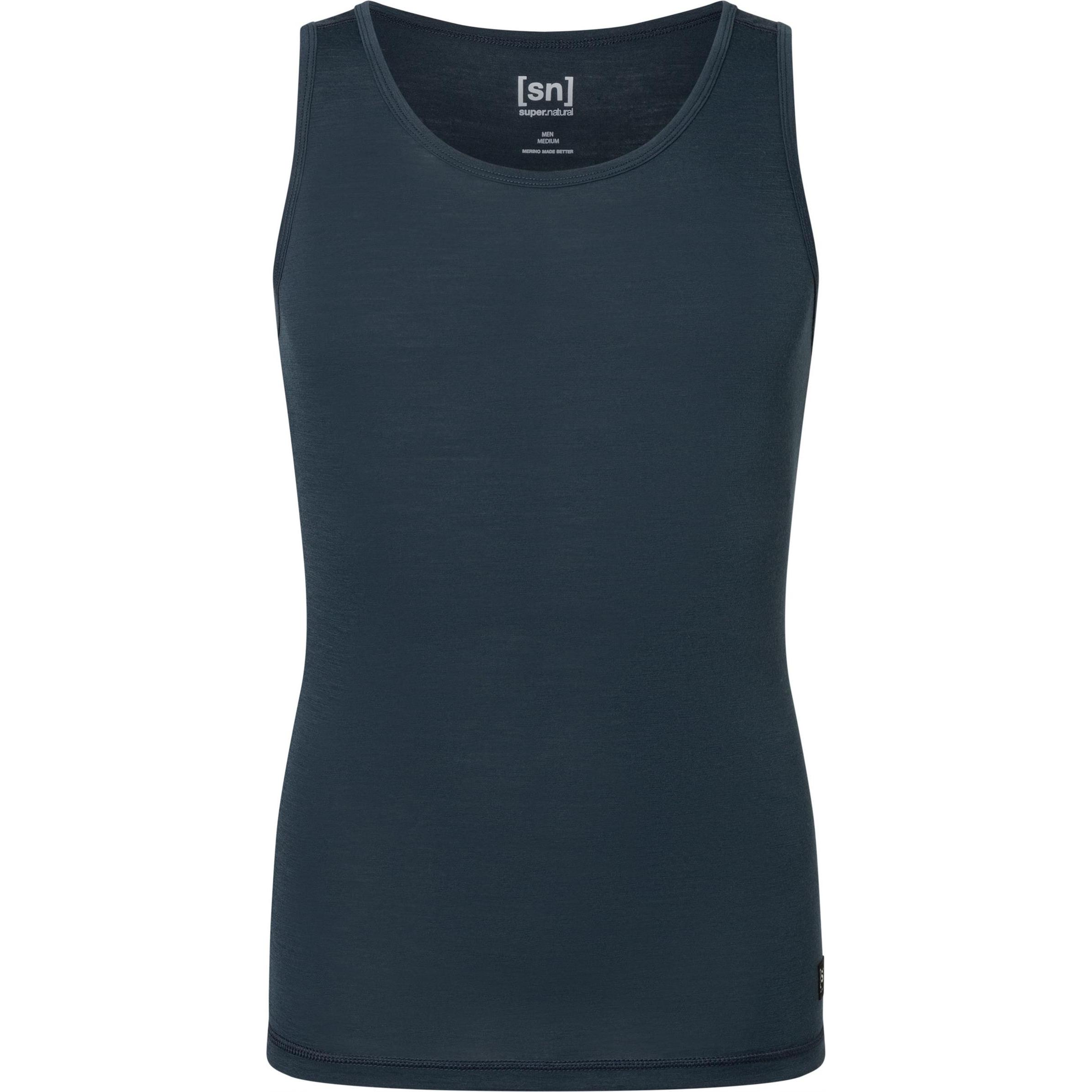 Super Natural, Herren, Funktionsshirt, Sierra 140 Tank (XL), Blau, XL