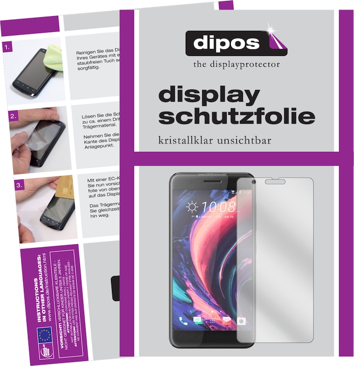 Produktbild Dipos Displayschutzfolie Crystalclear (2 Stück, HTC One X10)