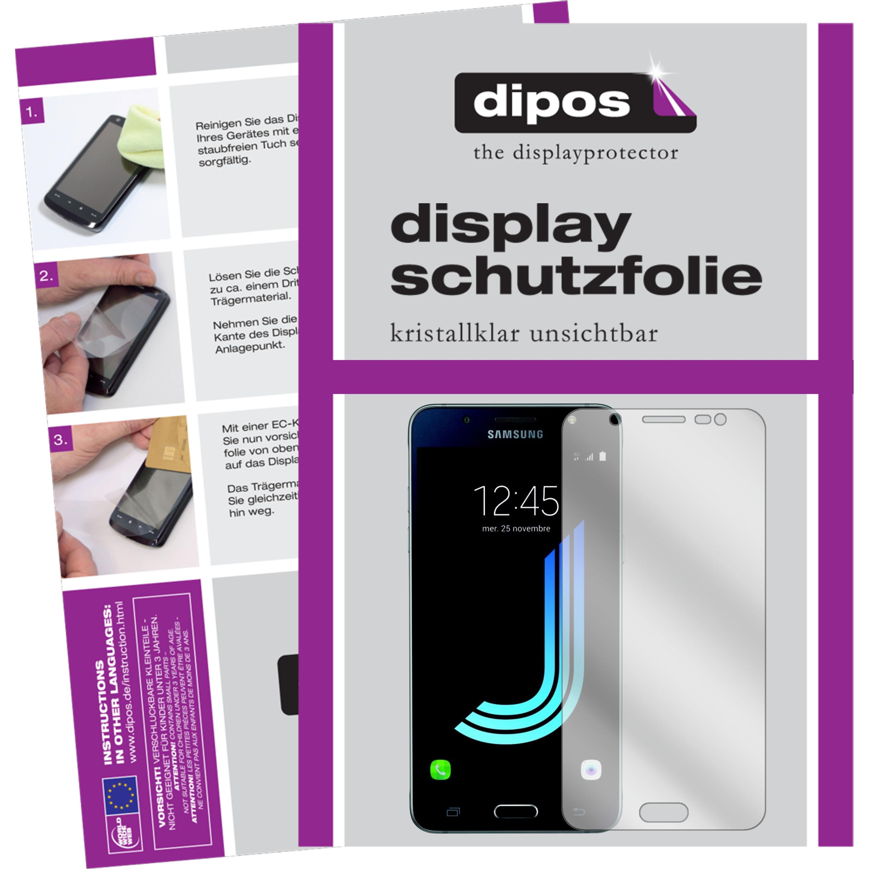 Dipos Displayschutzfolie Crystalclear (6 Stück, Samsung Galaxy J5 (2016)), Smartphone Schutzfolie, Transparent