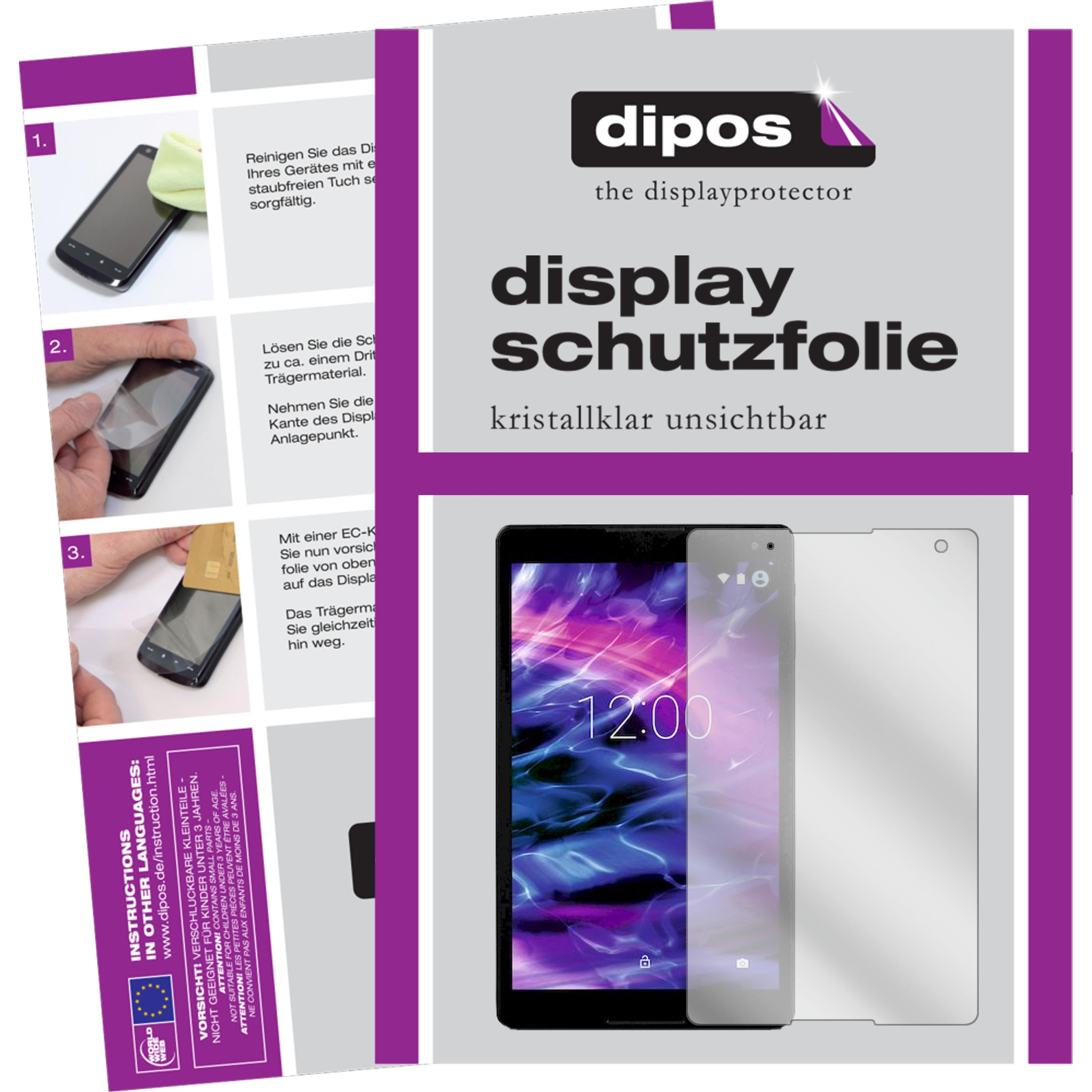 Dipos Displayschutzfolie Crystalclear (2 Stück, LifeTab P10505), Tablet Schutzfolie
