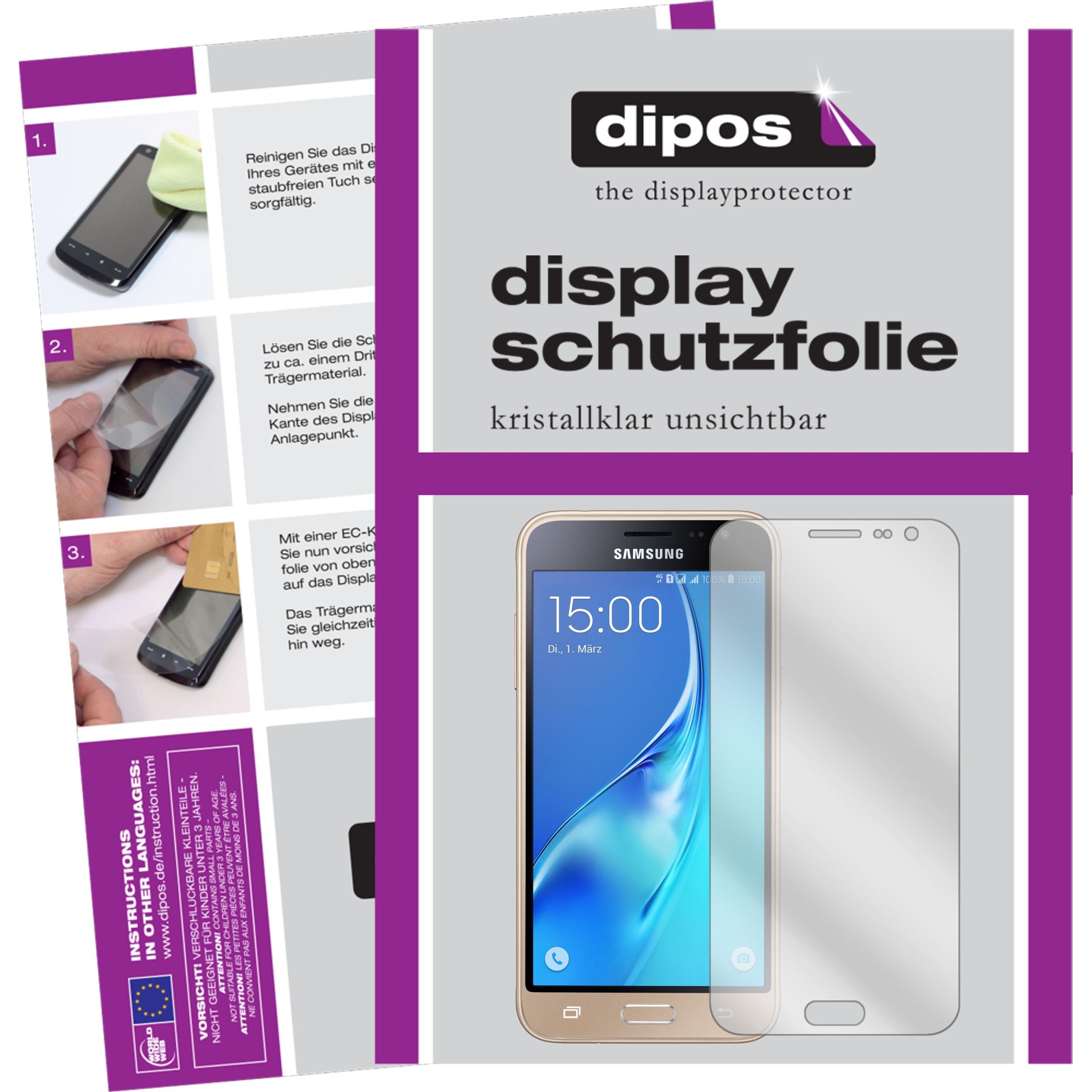 Thumbnail - Dipos Displayschutzfolie Crystalclear (2 Stück, Samsung Galaxy J3 (2016)), Smartphone Schutzfolie, Transparent