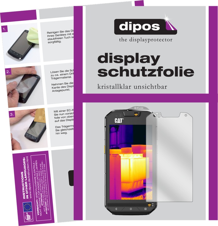 Produktbild Dipos Displayschutzfolie Crystalclear (2 Stück, CAT S60)
