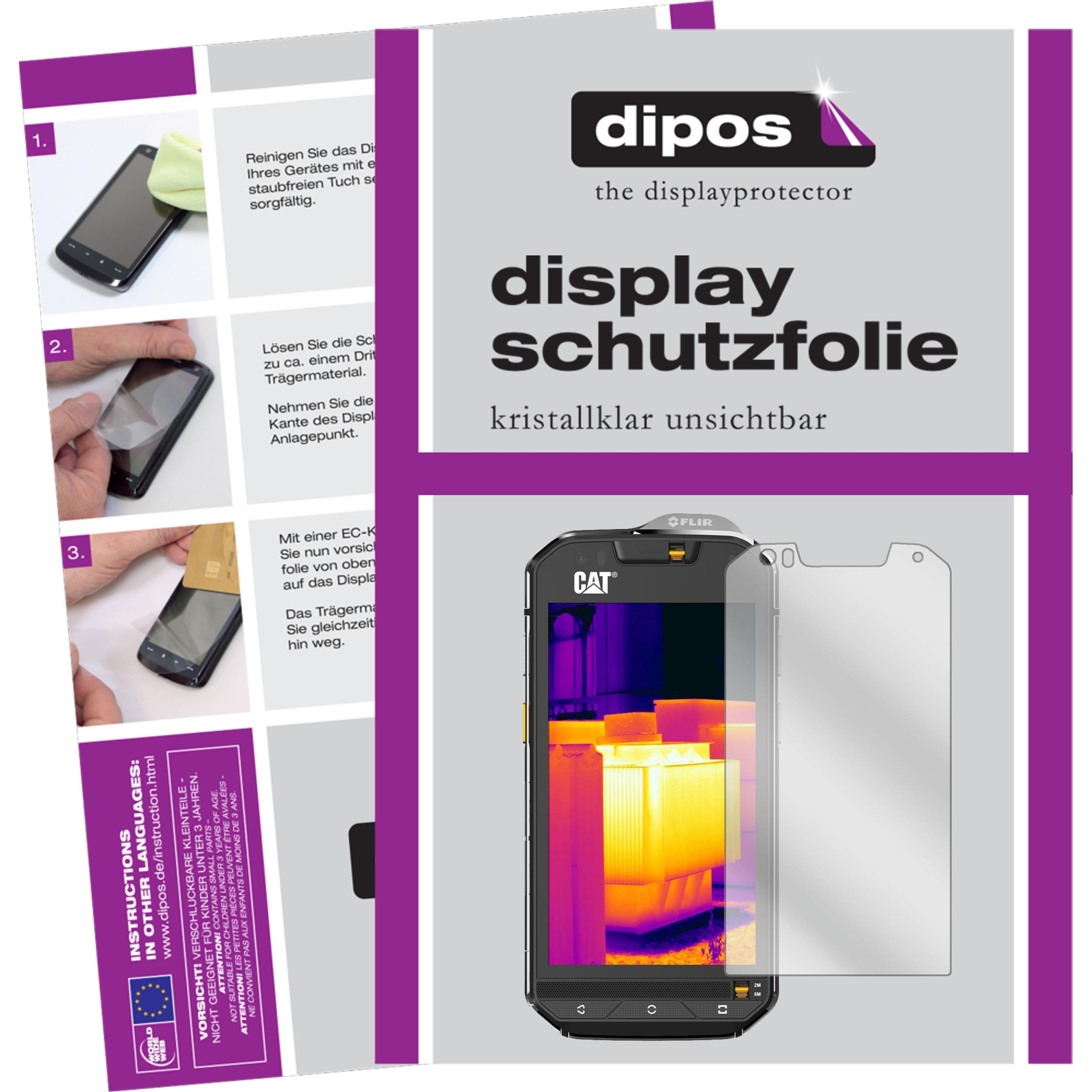 Dipos Displayschutzfolie Crystalclear (6 Stück, CAT S60), Smartphone Schutzfolie, Transparent