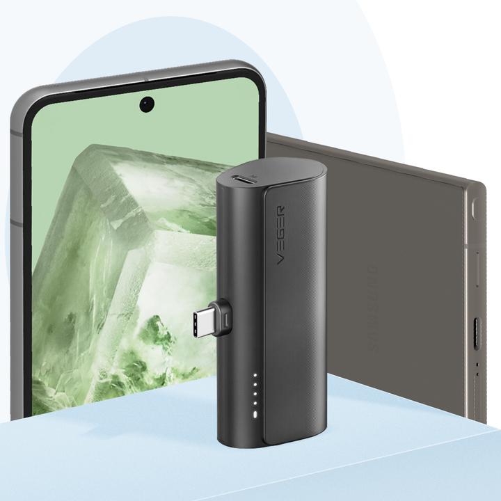 Image du produit Veger PlugOn Powerbank type-C - 5000mAh (5000 mAh, 20 W, 18.50 Wh)