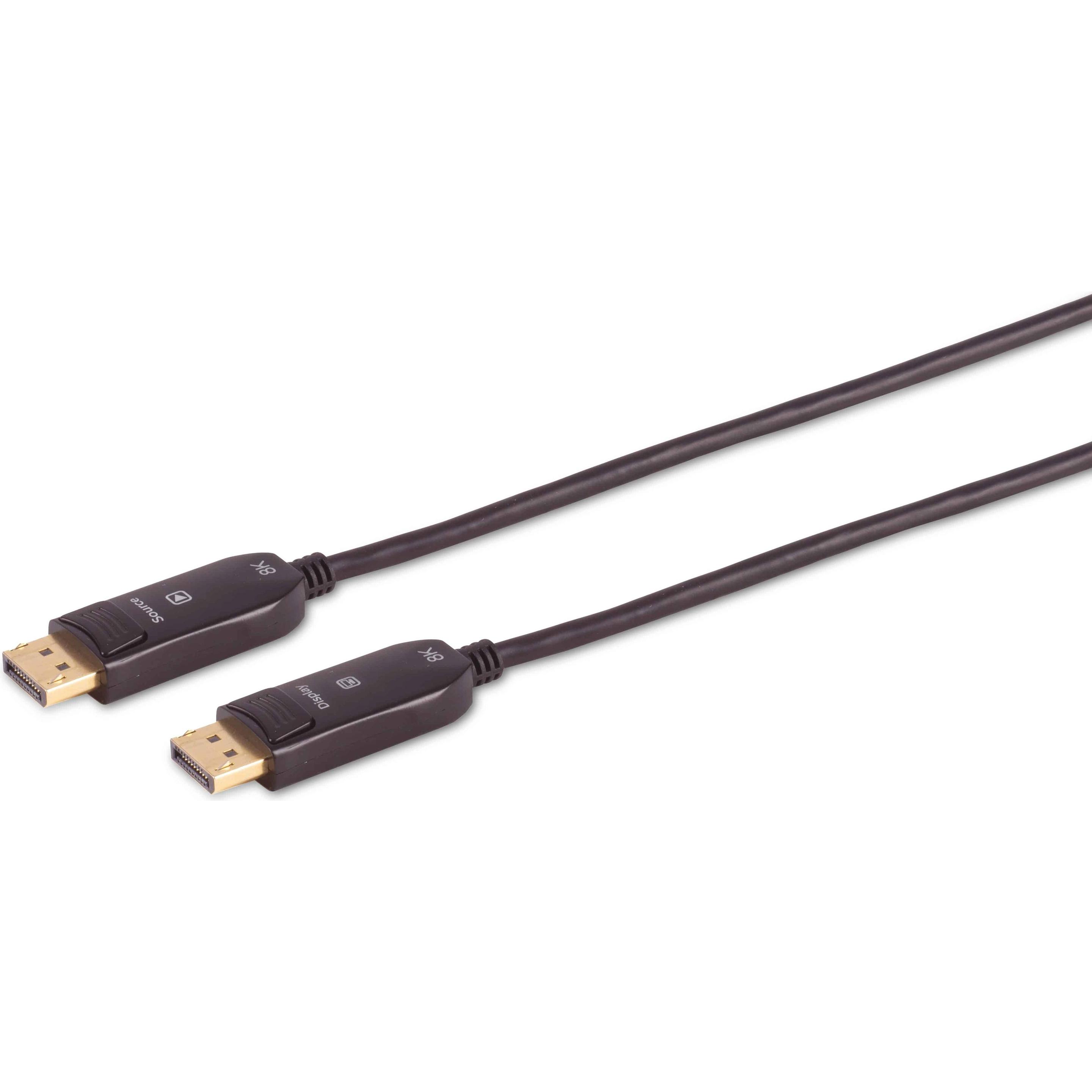 Shiverpeaks S/CONN maximum connectivity Displayportkabel-Optisches DisplayPort Kabel, Rev1, 8K, 75m (75 m, DisplayPort),...
