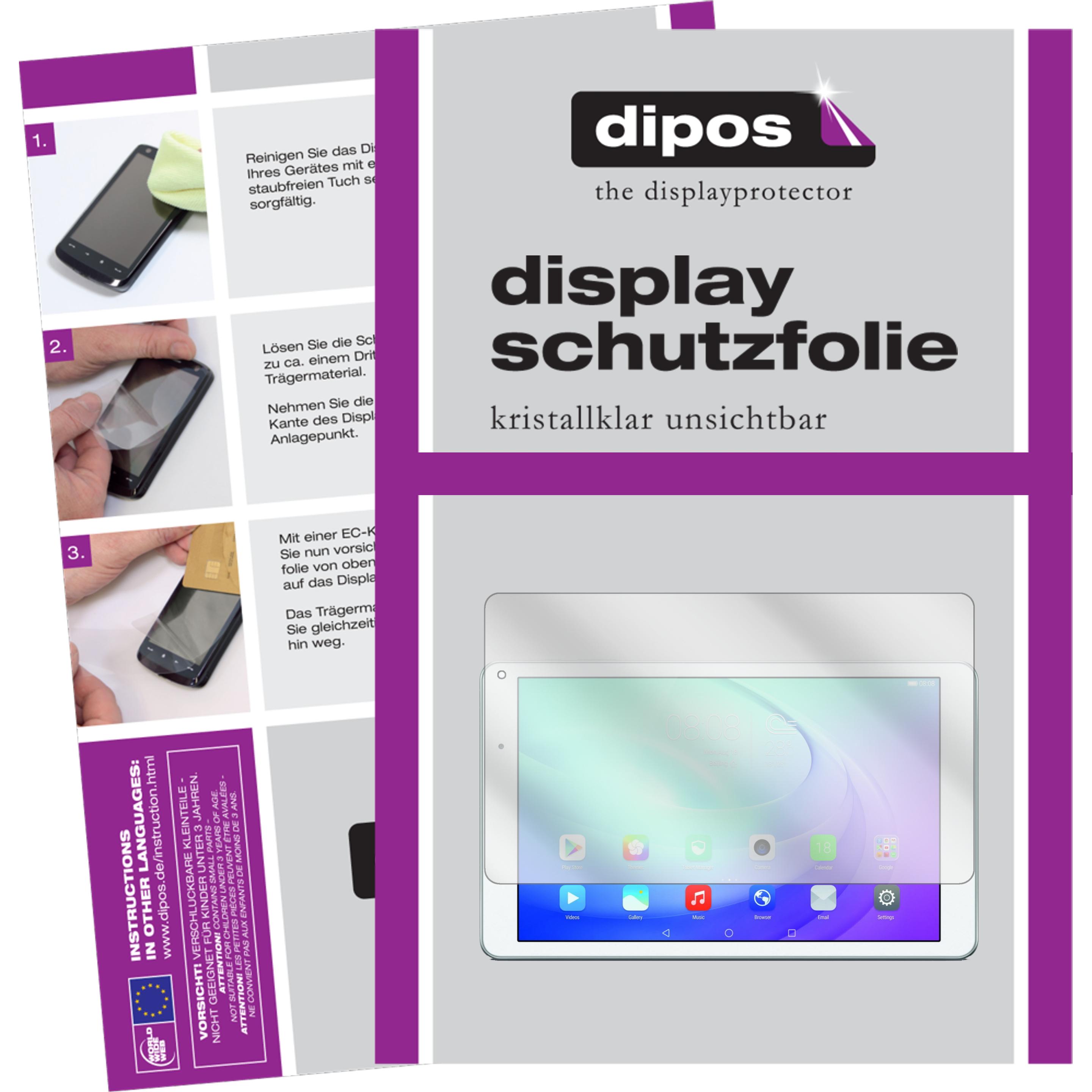 Dipos Displayschutzfolie Crystalclear (2 Stück, Huawei MediaPad T2 10.0 Pro), Tablet Schutzfolie