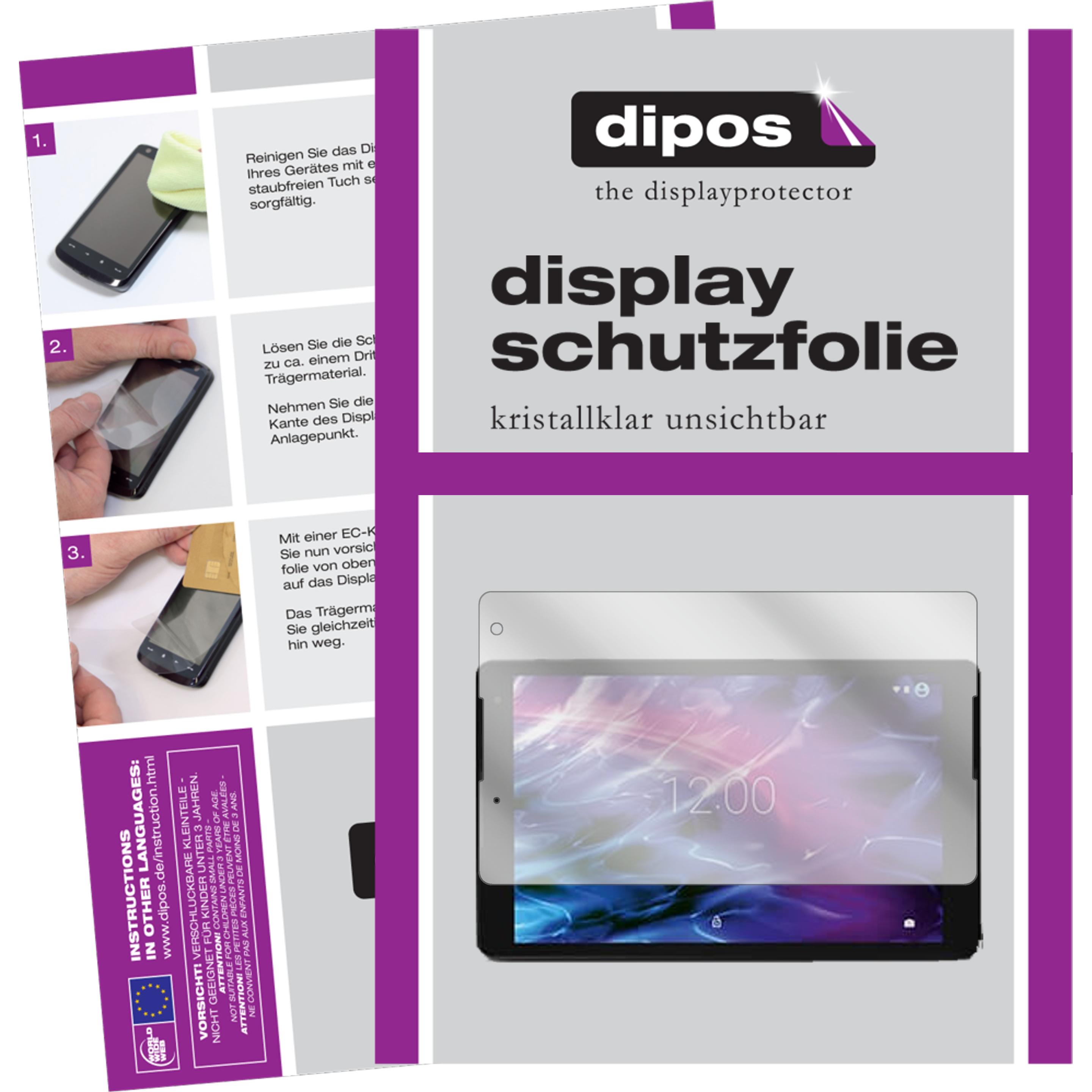 Dipos Displayschutzfolie Crystalclear (2 Stück, LifeTab P10506), Tablet Schutzfolie