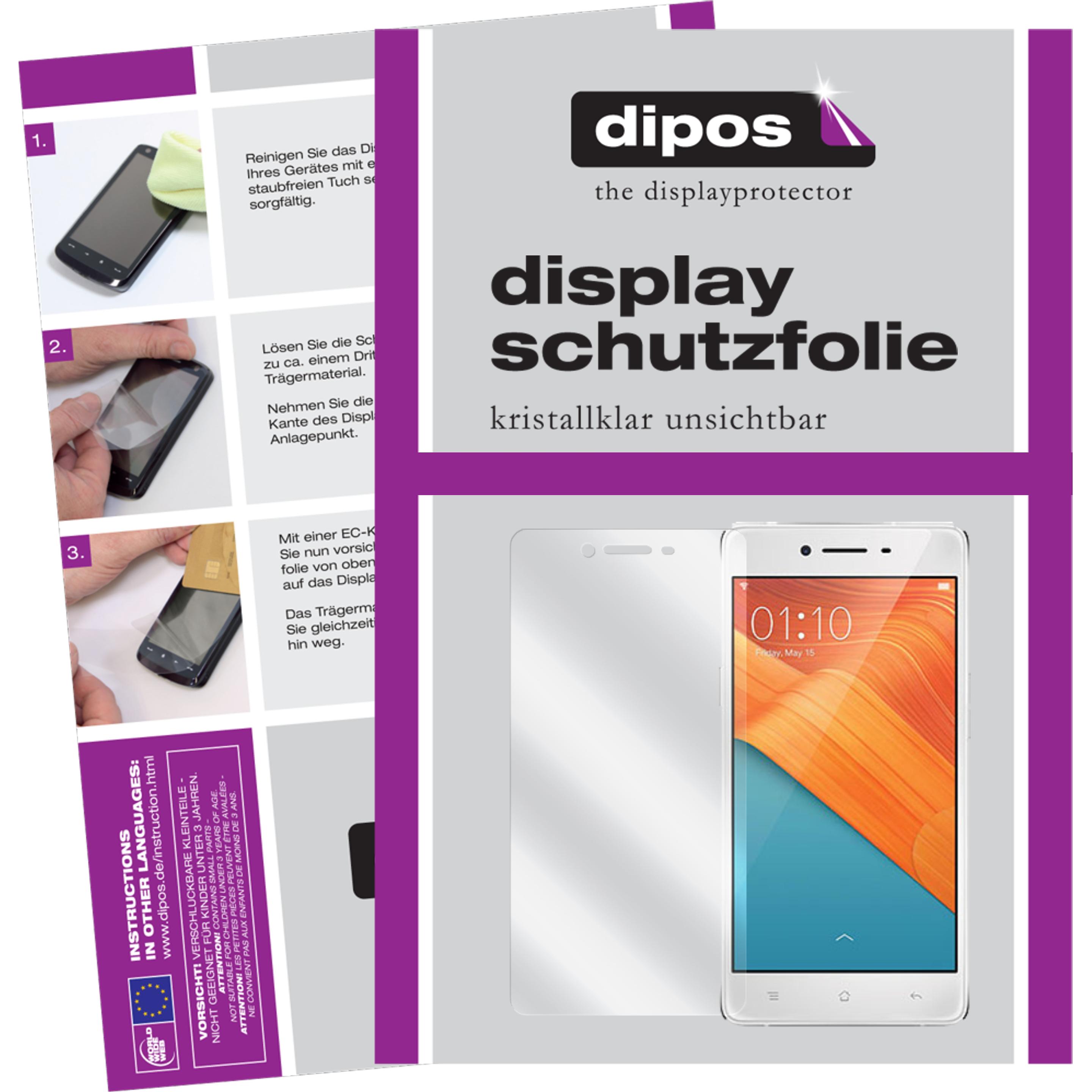 Thumbnail - Dipos Displayschutzfolie Crystalclear (2 Stück, Oppo R7 Lite), Smartphone Schutzfolie, Transparent