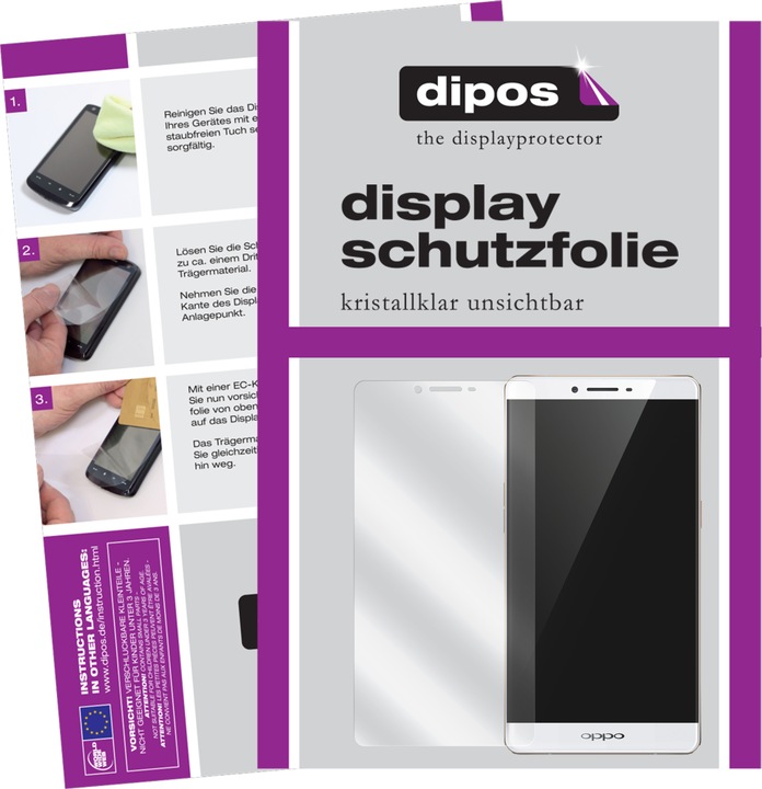 Produktbild Dipos Displayschutzfolie Crystalclear (6 Stück, Oppo R7 Plus)
