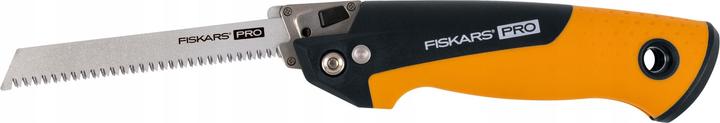 Actual product image Fiskars Pro Compact folding saw, Incl. 2 saw blades, Saw blade length: 15 cm, 13 TPI and 24 TPI, Schw