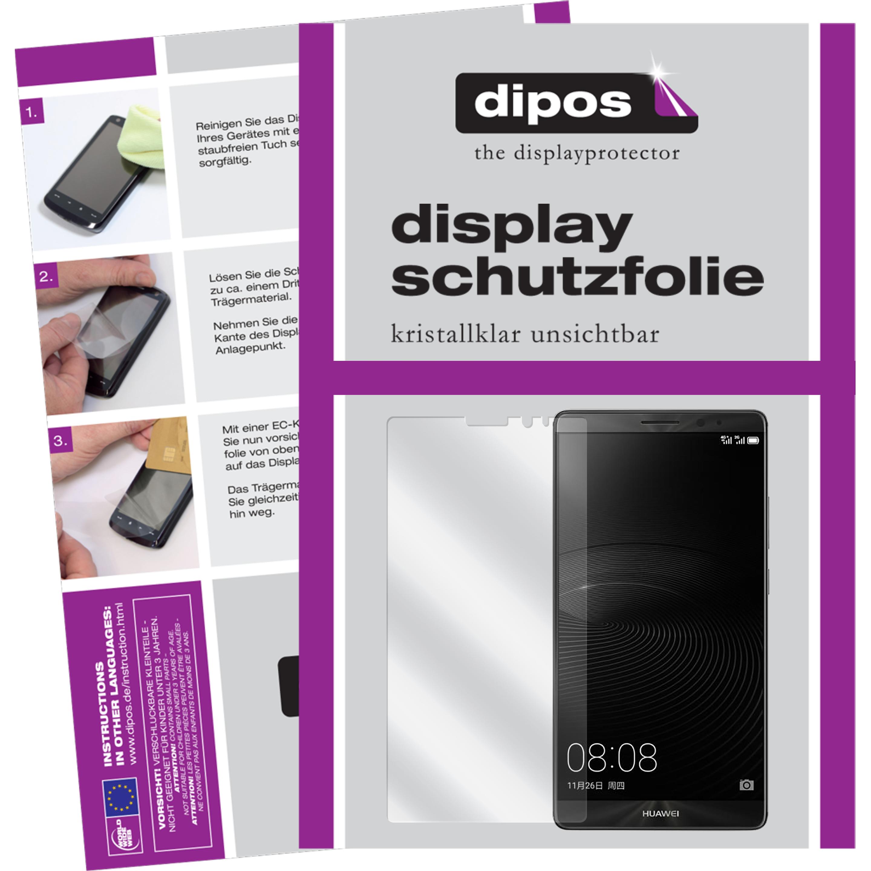 Dipos Displayschutzfolie Crystalclear (6 Stück, Huawei Mate 8), Smartphone Schutzfolie, Transparent