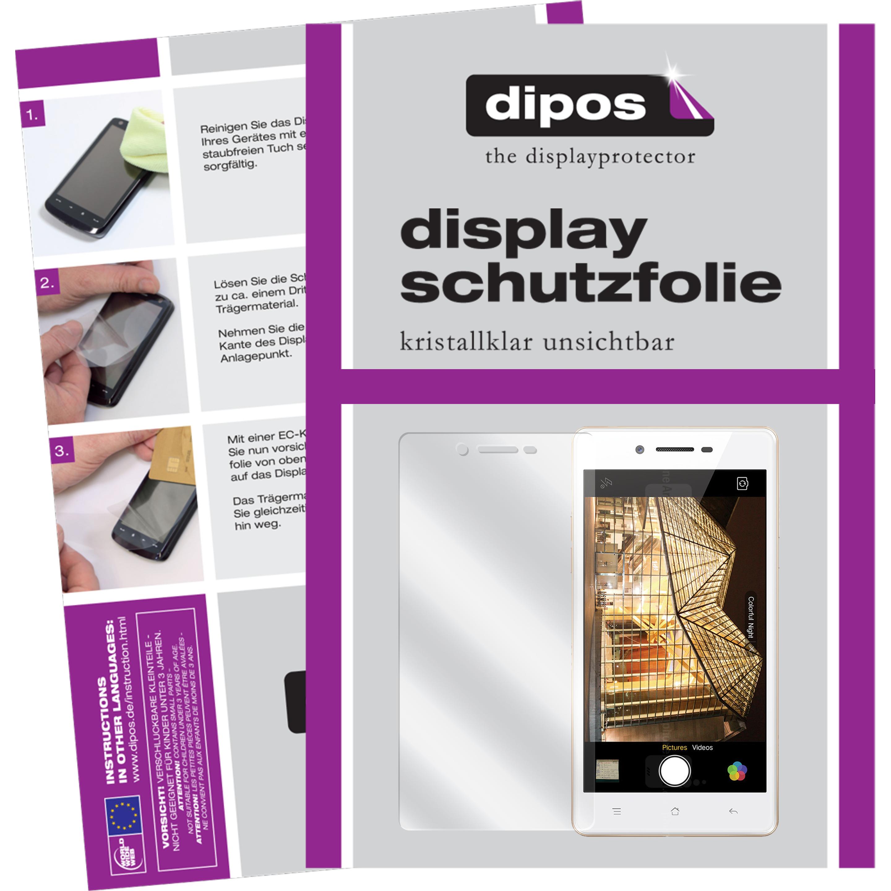 Dipos Displayschutzfolie Crystalclear (2 Stück, Oppo Neo 7), Smartphone Schutzfolie, Transparent