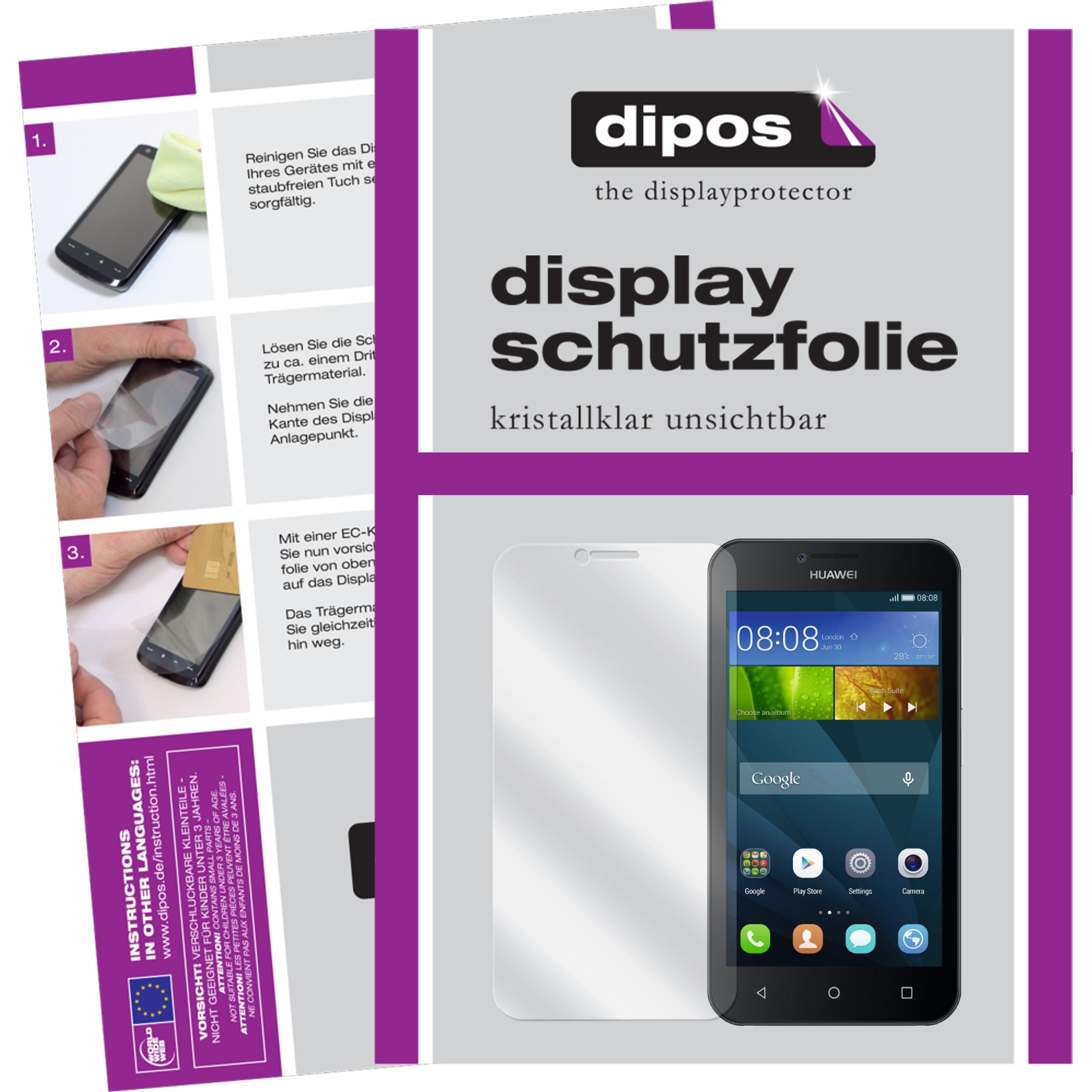 Thumbnail - Dipos Displayschutzfolie Crystalclear (2 Stück, Huawei Y5), Smartphone Schutzfolie, Transparent