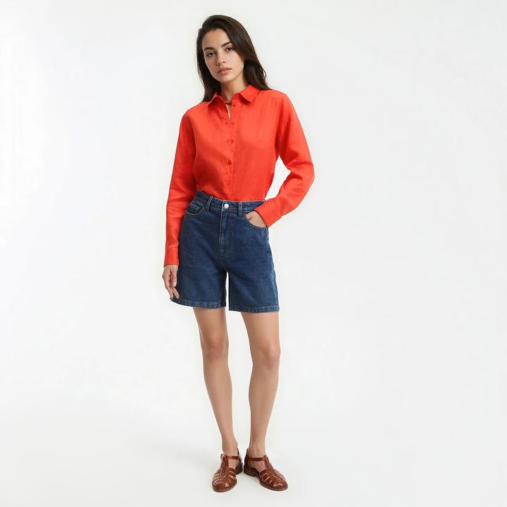 Immagine prodotto La Redoute Collections Langärmelige Leinenbluse (34)