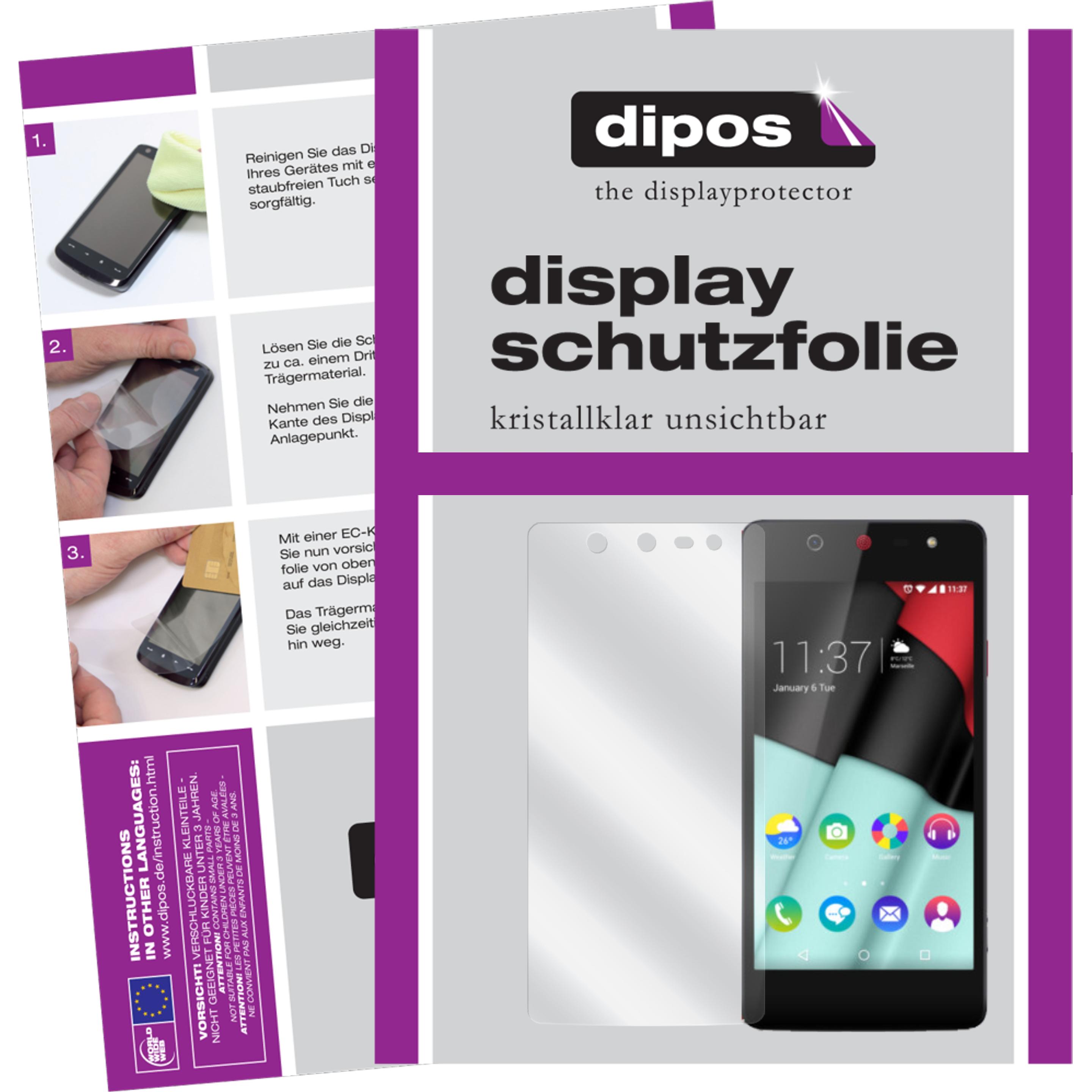 Thumbnail - Dipos Displayschutzfolie Crystalclear (2 Stück, Wiko Selfie), Smartphone Schutzfolie, Transparent