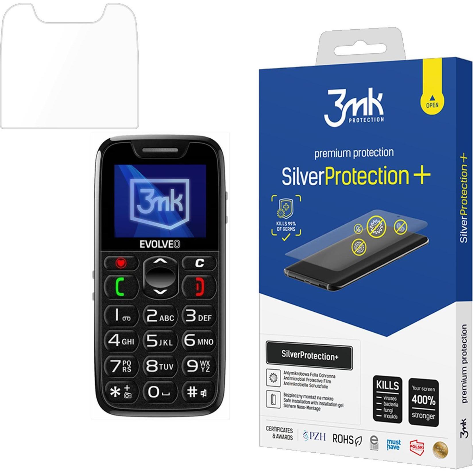 3MK Evolveo EasyPhone EP - SilverProtection+, Weiteres Smartphone Zubehör, Silber