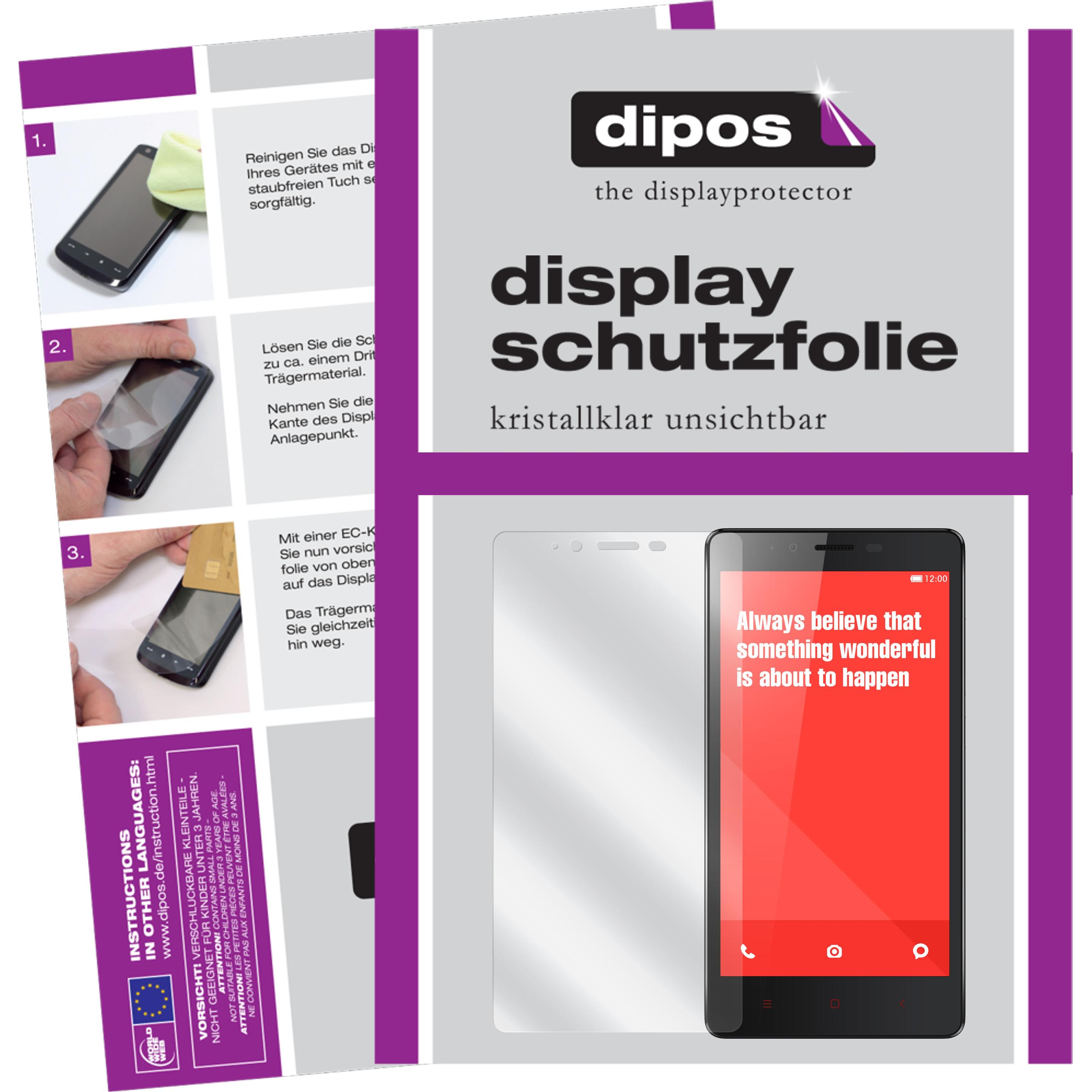 Thumbnail - Dipos Displayschutzfolie Crystalclear (6 Stück, Xiaomi Redmi Note 4), Smartphone Schutzfolie, Transparent