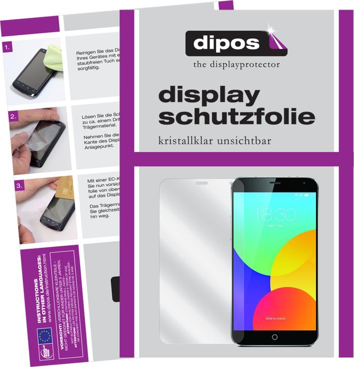 Actual product image Dipos Screen Protector Crystalclear (2 pcs., Meizu MX4)