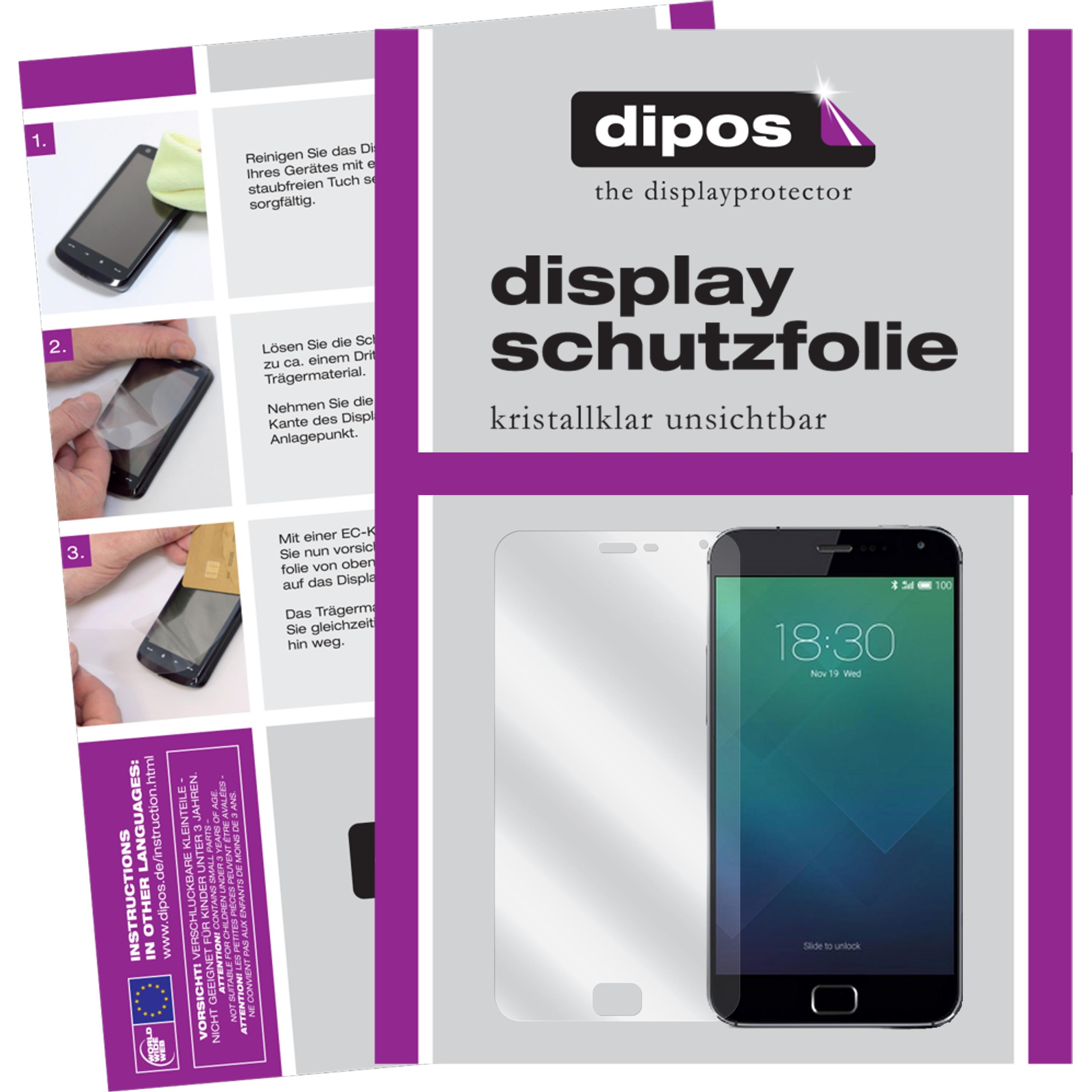 Thumbnail - Dipos Displayschutzfolie Crystalclear (2 Stück, Meizu MX4 Pro), Smartphone Schutzfolie, Transparent