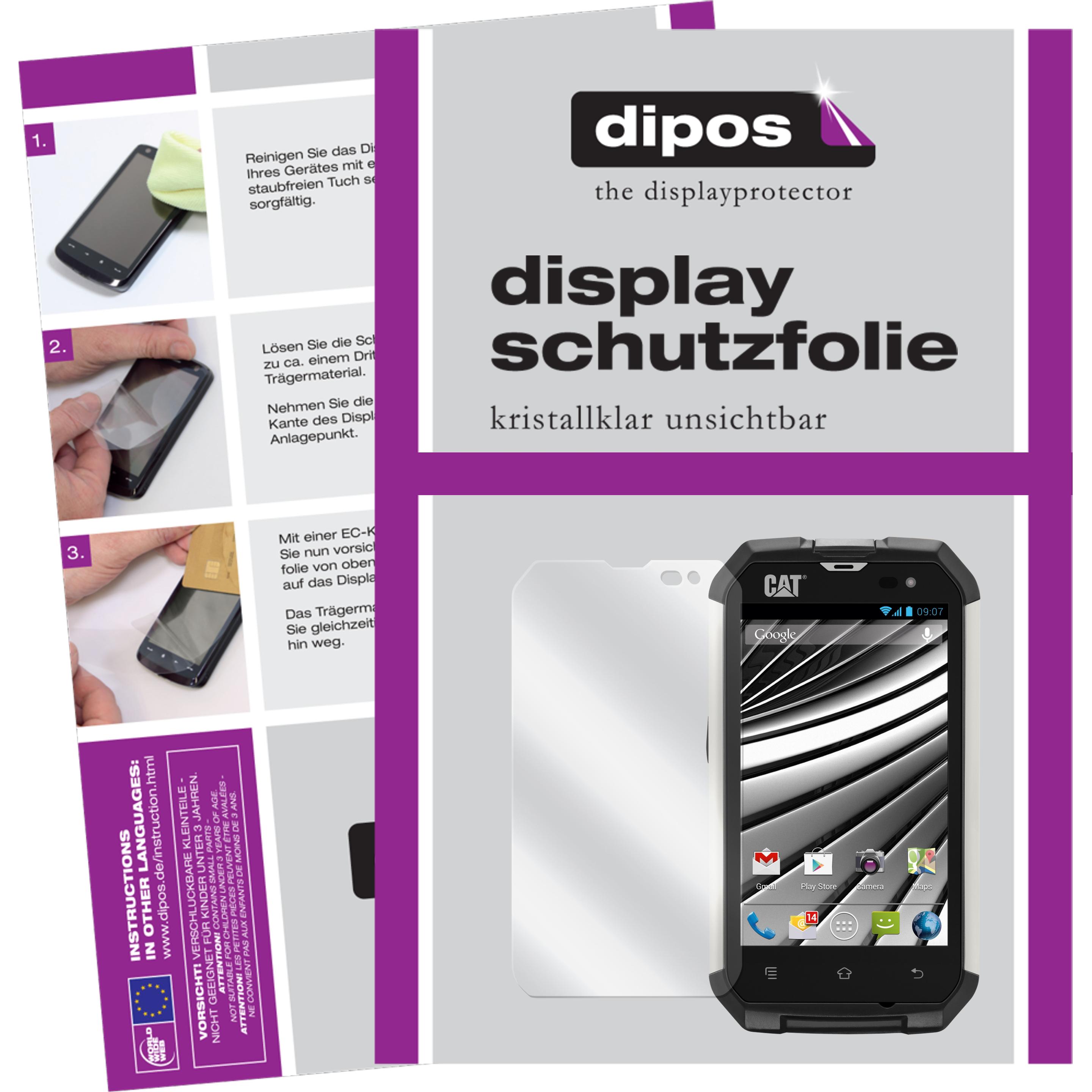 Dipos Displayschutzfolie Crystalclear (2 Stück, Cat b15), Smartphone Schutzfolie, Transparent