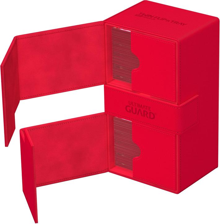 Actual product image Ultimate Guard Twin Flip'n'Tray 200+ XenoSkin Monocolor Rouge