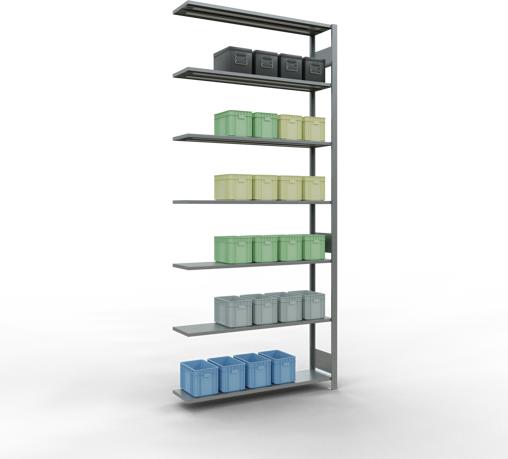 Actual product image Schulte Lagertechnik MULTIplus150 boltless add-on bay system with length bolts