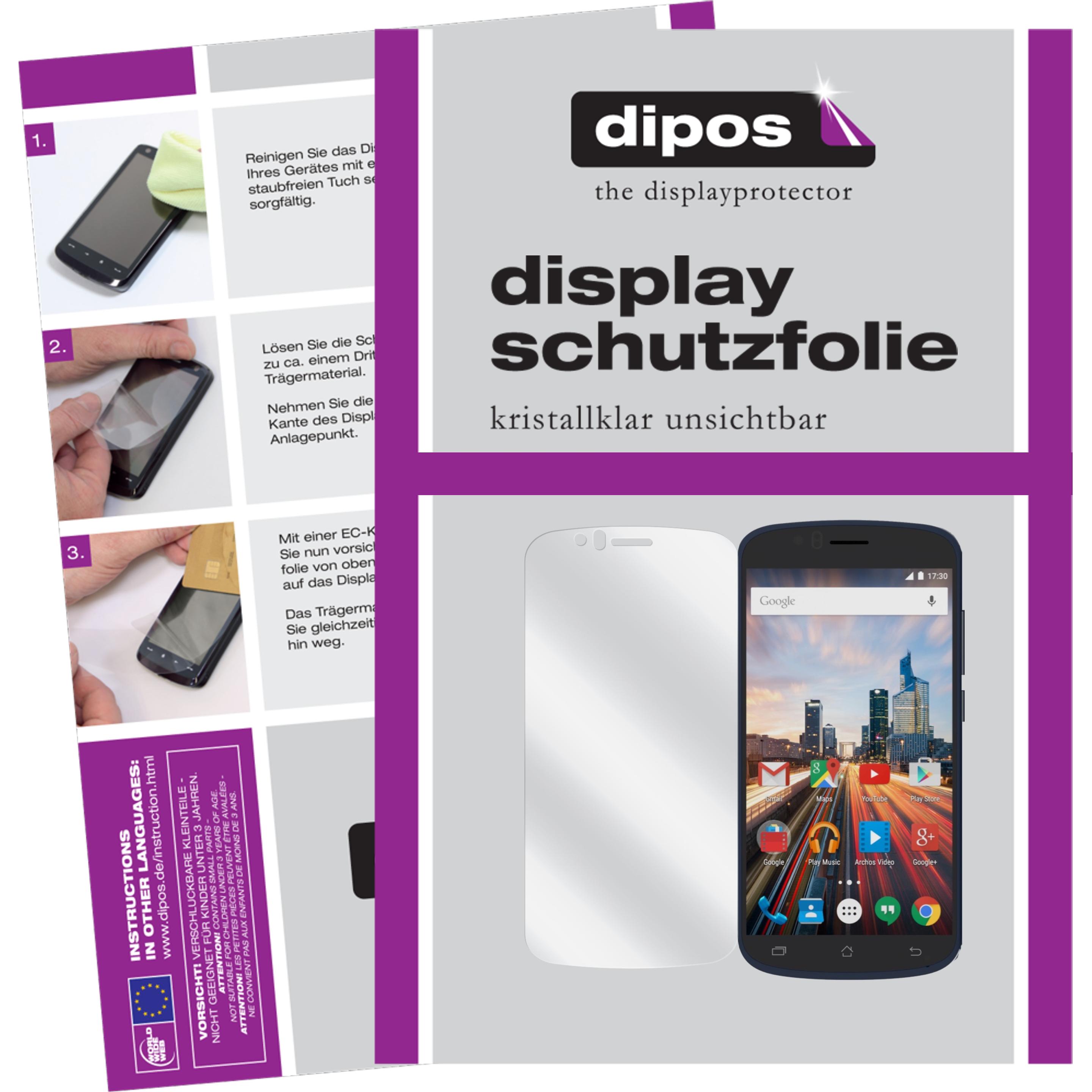 Thumbnail - Dipos Displayschutzfolie Crystalclear (6 Stück, Archos 50e Helium), Smartphone Schutzfolie, Transparent