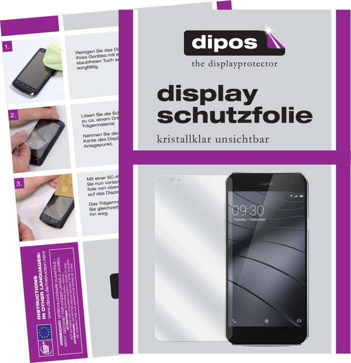 Produktbild Dipos Displayschutzfolie Crystalclear (2 Stück, Gigaset ME Pro)