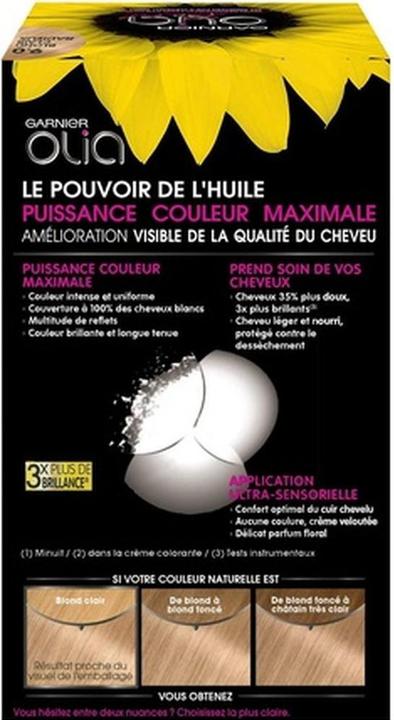 Produktbild Garnier Olia Hair color no. 9.0 radiant light blond 281g