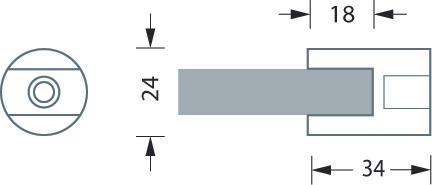 Actual product image Phos Glass shelf clamp support (2 pcs.)