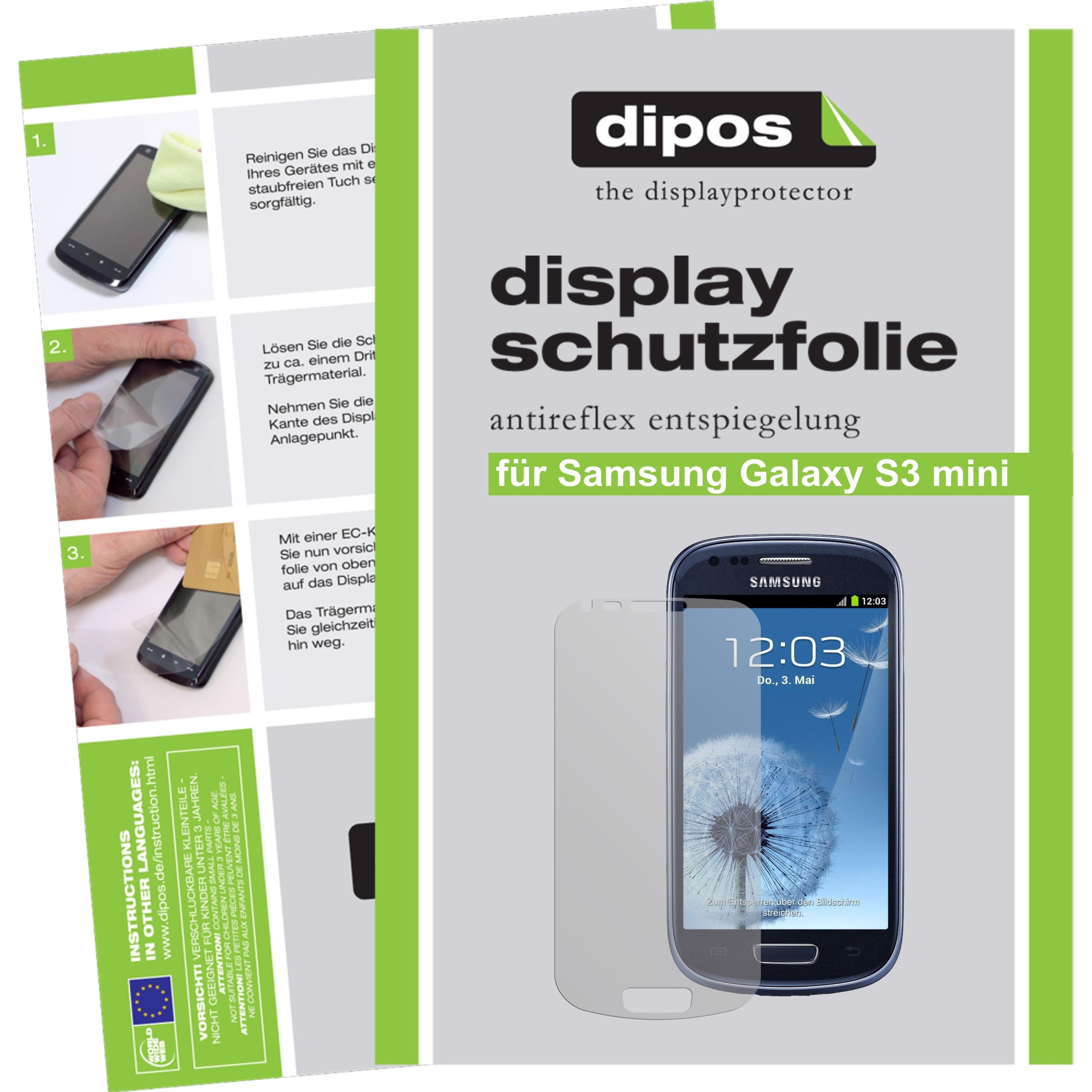 Dipos Displayschutzfolie Antireflex (2 Stück, Samsung Galaxy S21), Smartphone Schutzfolie, Transparent