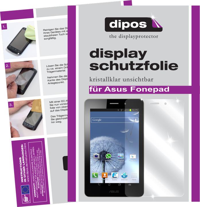 Produktbild Dipos Displayschutzfolie Crystalclear (2 Stück, Asus Fonepad)